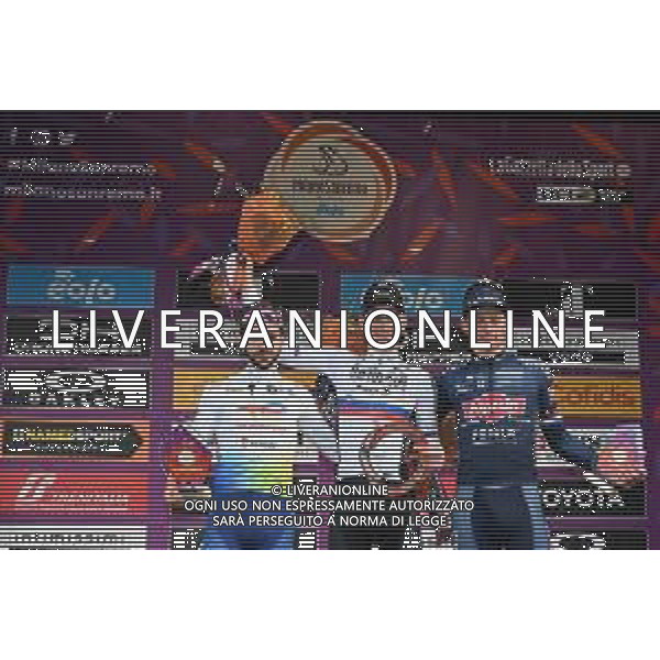 19-03-2022 Milano - Sanremo; 2022, Bahrain - Victorious; 2022, Totalenergie; Mohoric, Matej; Turgis, Anthony; Van Der Poel, Mathieu; Sanremo; ©SIROTTI/AGENZIA ALDO LIVERANI SAS