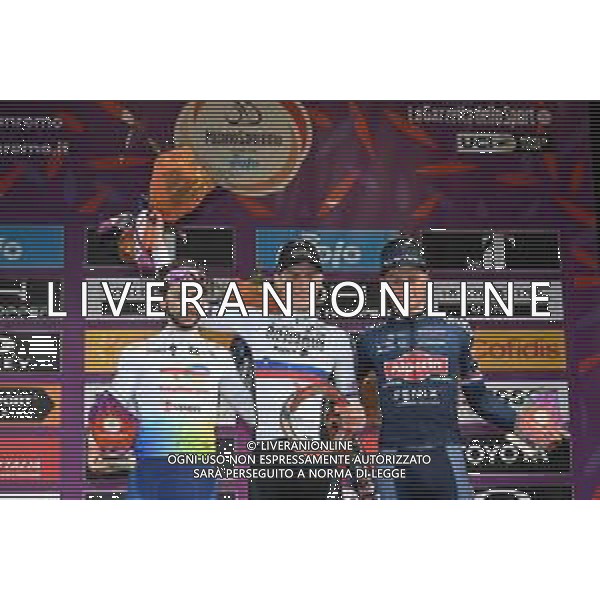19-03-2022 Milano - Sanremo; 2022, Bahrain - Victorious; 2022, Totalenergie; Mohoric, Matej; Turgis, Anthony; Van Der Poel, Mathieu; Sanremo; ©SIROTTI/AGENZIA ALDO LIVERANI SAS