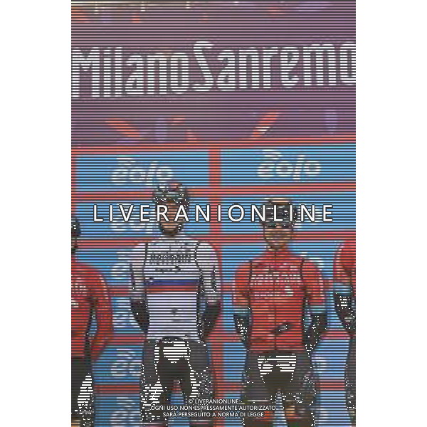 19-03-2022 Milano - Sanremo; 2022, Bahrain - Victorious; Mohoric, Matej; Tratnik, Jan; Milano - Velodromo Vigorelli; ©SIROTTI/AGENZIA ALDO LIVERANI SAS