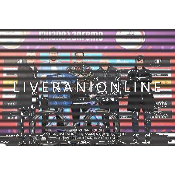 19-03-2022 Milano - Sanremo; Moser, Ignazio; Ventola, Nicola; Bugno, Gianni; Marotta, Giuseppe; Milano - Velodromo Vigorelli; ©SIROTTI/AGENZIA ALDO LIVERANI SAS