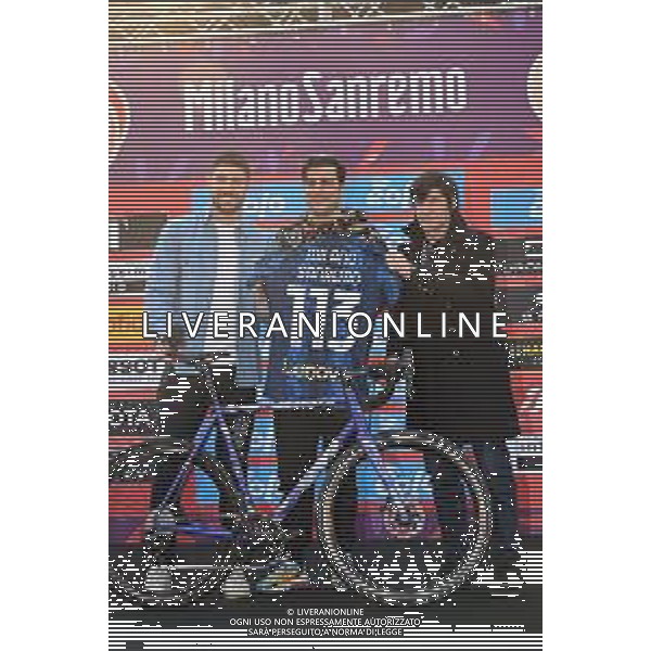 19-03-2022 Milano - Sanremo; Moser, Ignazio; Ventola, Nicola; Bugno, Gianni; Milano - Velodromo Vigorelli; ©SIROTTI/AGENZIA ALDO LIVERANI SAS