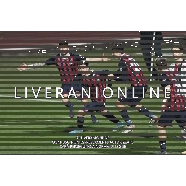 IMOLA 19 03 2022 IMOLESE CALCIO-AQUILA MONTEVARCHI 2-0 SERIE C NELLA FOTO ESULTANZA DOPO GOL DI BENEDETTI LEONARDO CON ROMANO ANTONIO E BELLONI ALEXIS NICOLAS ©SANNA/AGENZIA ALDO LIVERANI SAS