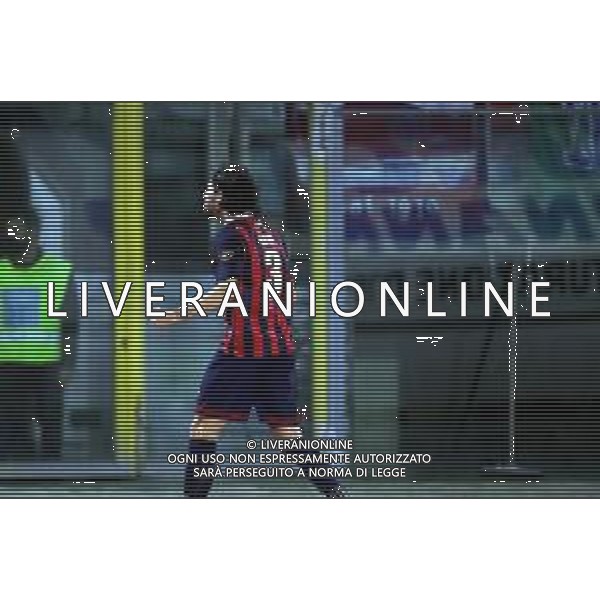 IMOLA 19 03 2022 IMOLESE CALCIO-AQUILA MONTEVARCHI 2-0 SERIE C NELLA FOTO EDOARDO VONA ESULTA CON LA CURVA IMOLESE DOPO GOL DI LOMBARDI ©SANNA/AGENZIA ALDO LIVERANI SAS
