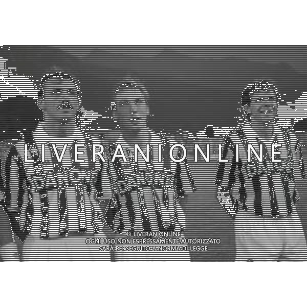 24-08-1992 SAINT VINCENT TORNEO CESARE BARETTI JUVENTUS -NAZIONALE USA 3-0 NELLA FOTO JURGEN KOLLER-DAVID PLATT-ANDREAS MOLLER AG ALDO LIVERANI SAS