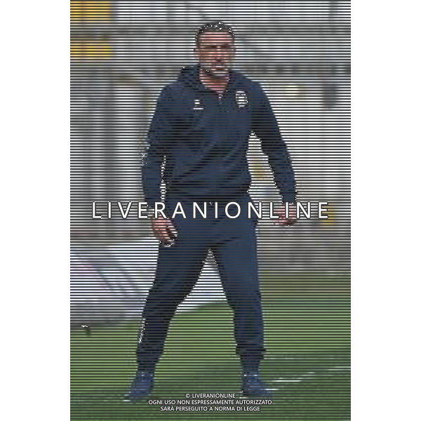 ¬© TVRG Francesco Modesto allenatore Crotone Monza vs Crotone Campionato Serie BKT - 31a giornata Monza 19-03-2022 U-Power Stadium foto Roberto Garavaglia/ag. Aldo Liverani sas/AGENZIA ALDO LIVERANI SAS