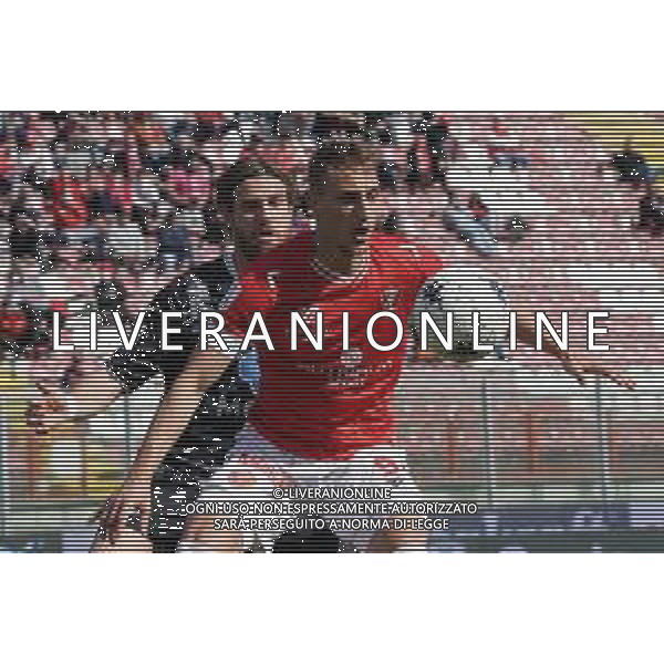 Loris Cerquiglini/LMedia - AC Perugia vs Como 1907 - Italian soccer Serie B match 2021/2022 March 20 2022 - Stadio Renato Curi Perugia, Italy AC Perugia vs Como 1907 Photo showing: de luca manuel (n. 09 perugia calcio) @Loris Cerquiglini/LiveMedia /AGENZIA ALDO LIVERANI SAS