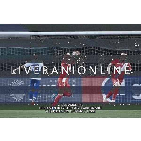 ¬© TVRG Vincenzo Silvestro (Mantova) esulta dopo il gol dell\'1 a 0 Pro Sesto vs Mantova Campionato Serie C girone A - 33a giornata Sesto San Giovanni (MI) 20-03-2022 Stadio Ernesto Breda foto Roberto Garavaglia/ag. Aldo Liverani sas/AGENZIA ALDO LIVERANI SAS