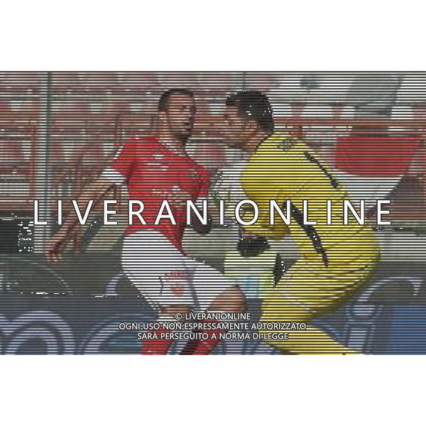 Loris Cerquiglini/LMedia - AC Perugia vs Como 1907 - Italian soccer Serie B match 2021/2022 March 20 2022 - Stadio Renato Curi Perugia, Italy AC Perugia vs Como 1907 Photo showing: facchin davide (n.1 como 1907) @Loris Cerquiglini/LiveMedia AG ALDO LIVERANI SAS