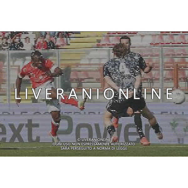 Loris Cerquiglini/LMedia - AC Perugia vs Como 1907 - Italian soccer Serie B match 2021/2022 March 20 2022 - Stadio Renato Curi Perugia, Italy AC Perugia vs Como 1907 Photo showing: kouan oulai christian ‚Äúk. oulai‚Äù (n.28 perugia calcio) @Loris Cerquiglini/LiveMedia AG ALDO LIVERANI SAS