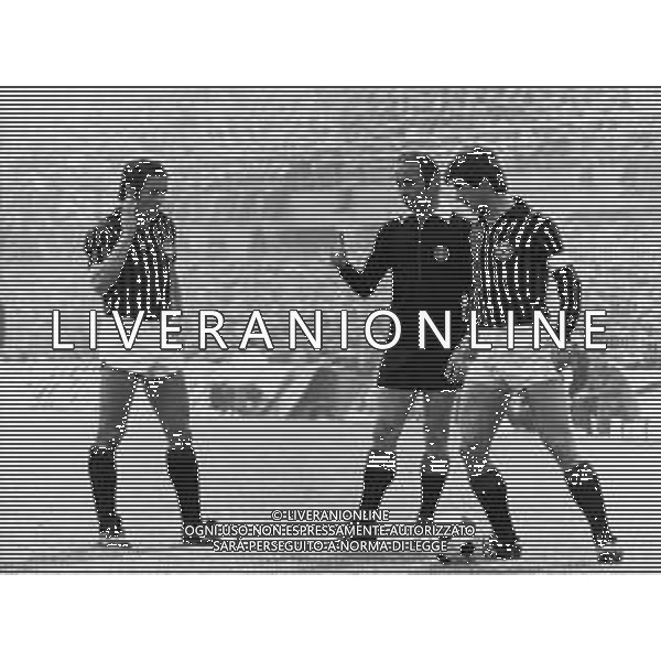 IL GIOCATORE CHIARUGI LUCIANO CON LA MAGLIA DEL MILAN CON GIANNI RIVERA - RETROSPETTIVA ©Archivio Giovanni Liverani/Agenzia Aldo Liverani sas