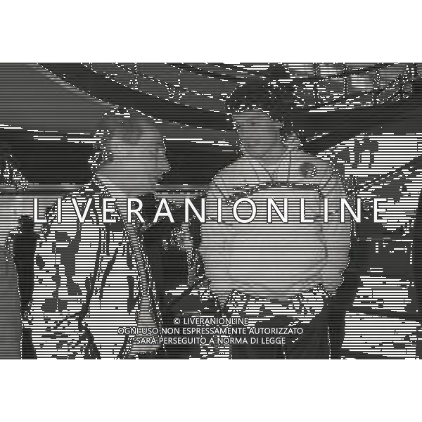 RETROSPETTIVA AZEGLIO VICINI ALLENATORE NAZIONALE ITALIA CALCIO NELLA FOTO AZEGLIO VICINI NELL\'ANNO 1986 CON ROBERTO DONADONI AG ALDO LIVERANI SAS 