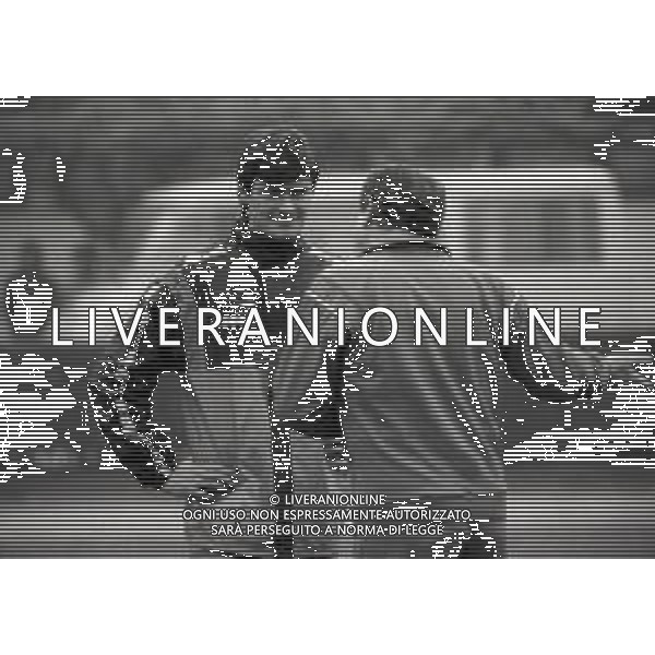 RETROSPETTIVA AZEGLIO VICINI ALLENATORE NAZIONALE ITALIA CALCIO NELLA FOTO AZEGLIO VICINI NELL\'ANNO 1987 CON ALDO SERENA AG ALDO LIVERANI SAS   