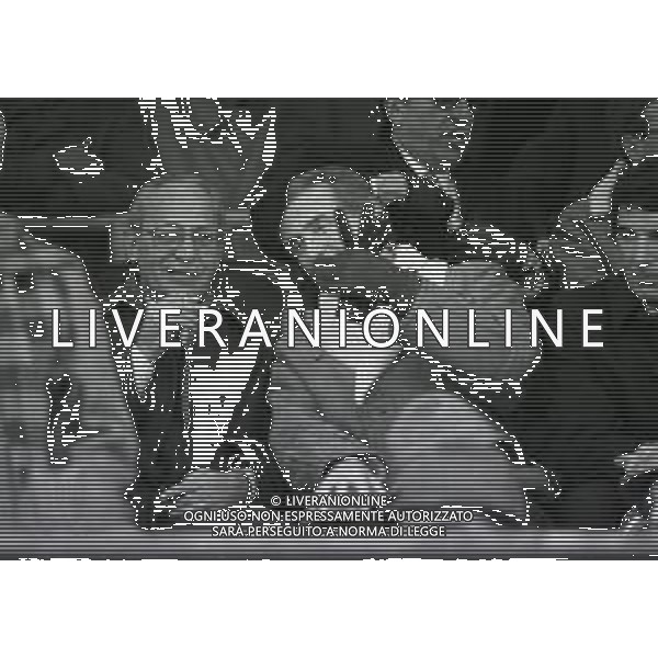 RETROSPETTIVA AZEGLIO VICINI ALLENATORE NAZIONALE ITALIA CALCIO NELLA FOTO AZEGLIO VICINI NELL\'ANNO 1987 CON VIRGINIO ROGNONI AG ALDO LIVERANI SAS