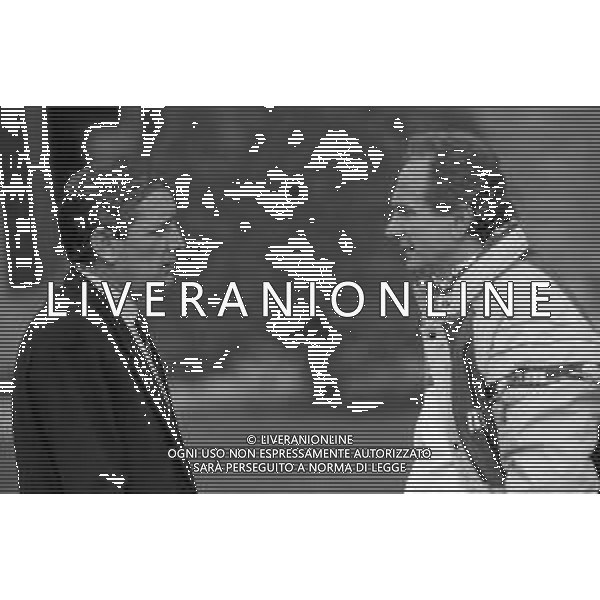 RETROSPETTIVA AZEGLIO VICINI ALLENATORE NAZIONALE ITALIA CALCIO NELLA FOTO AZEGLIO VICINI NELL\'ANNO 1987-1988 A COVERCIANO CON GIGI RIVA AG ALDO LIVERANI SAS 