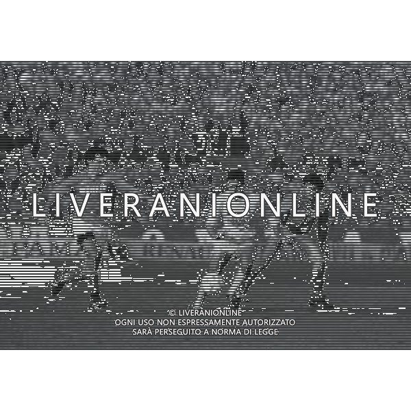 10-01-1988 BRESCIA CAMPIONATO DI CALCIO SERIE B BRESCIA LAZIO 0-0 NELLA FOTO AZIONE DI GIOCO AG ALDO LIVERANISAS