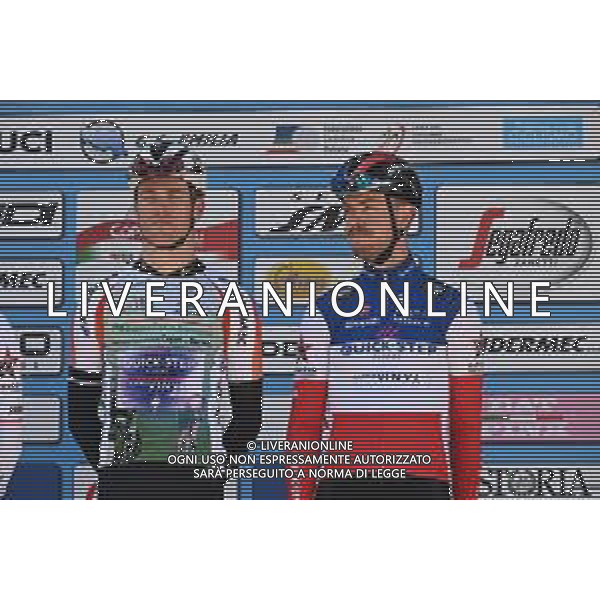 23-03-2022 Settimana Internazionale Coppi E Bartali; Tappa 02 Riccione - Longiano; 2022, Quick Step - Alpha Vinyl; Schmid, Mauro; Cavagna, Remi; Riccione; ©SIROTTI/AGENZIA ALDO LIVERANI SAS