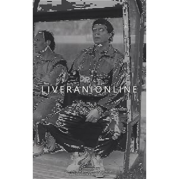 RETROSPETTIVA OTTO REHHAGEL ALLENATORE WERDER BREMA NELLA FOTO OTTO REHHAGEL ALLENATORE WERDER BREMA NELL\'ANNO 1989-1990 AG ALDO LIVERANI SAS