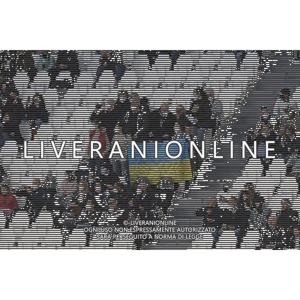 Torino 23.03.2022 Stadio Allianz Stadium ©Manuela Viganti/Agenzia Aldo Liverani Juventus vs Olimpique Lione Quarti di finale Champions League Women\'s 2021/2022 Nella foto: tifosi juventus ©VIGANTI/AGENZIA ALDO LIVERANI SAS