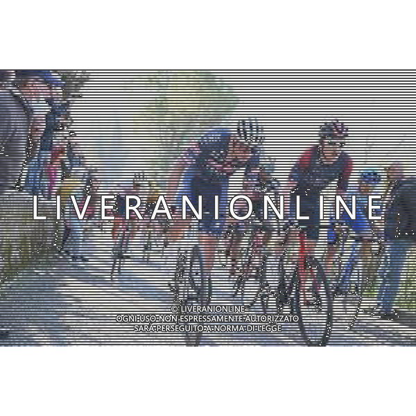 23-03-2022 Settimana Internazionale Coppi E Bartali; Tappa 02 Riccione - Longiano; 2022, Alpecin - Fenix; 2022, Ineos - Grenadiers; Van Der Poel, Mathieu; Geraint, Thomas; Longiano; ©SIROTTI/AGENZIA ALDO LIVERANI SAS