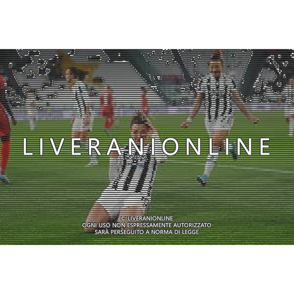 Torino 23.03.2022 Stadio Allianz Stadium ©Manuela Viganti/Agenzia Aldo Liverani Juventus vs Olimpique Lione Quarti di finale Champions League Women\'s 2021/2022 Nella foto: esultanza cristiana girelli ©VIGANTI/AGENZIA ALDO LIVERANI SAS