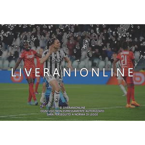 Torino 23.03.2022 Stadio Allianz Stadium ©Manuela Viganti/Agenzia Aldo Liverani Juventus vs Olimpique Lione Quarti di finale Champions League Women\'s 2021/2022 Nella foto: esultanza di agnese bonfantini ©VIGANTI/AGENZIA ALDO LIVERANI SAS