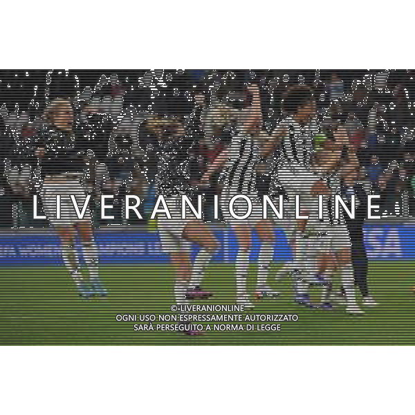 Torino 23.03.2022 Stadio Allianz Stadium ©Manuela Viganti/Agenzia Aldo Liverani Juventus vs Olimpique Lione Quarti di finale Champions League Women\'s 2021/2022 Nella foto: festa juventus a fine gara ©VIGANTI/AGENZIA ALDO LIVERANI SAS