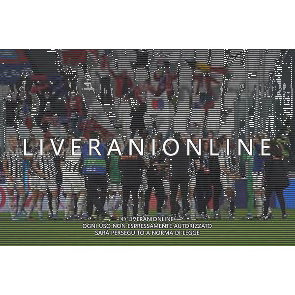 Torino 23.03.2022 Stadio Allianz Stadium ©Manuela Viganti/Agenzia Aldo Liverani Juventus vs Olimpique Lione Quarti di finale Champions League Women\'s 2021/2022 Nella foto: festa juventus a fine gara ©VIGANTI/AGENZIA ALDO LIVERANI SAS