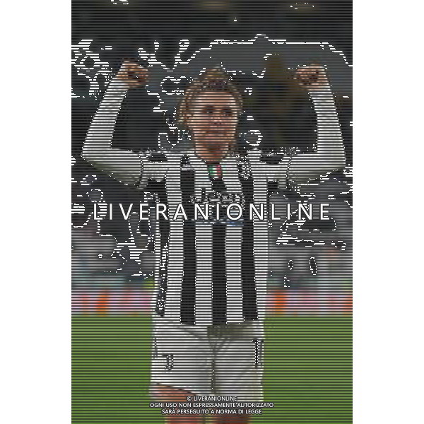 Torino 23.03.2022 Stadio Allianz Stadium ©Manuela Viganti/Agenzia Aldo Liverani Juventus vs Olimpique Lione Quarti di finale Champions League Women\'s 2021/2022 Nella foto: esultanza di cristiana girelli ©VIGANTI/AGENZIA ALDO LIVERANI SAS