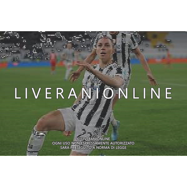 Torino 23.03.2022 Stadio Allianz Stadium ©Manuela Viganti/Agenzia Aldo Liverani Juventus vs Olimpique Lione Quarti di finale Champions League Women\'s 2021/2022 Nella foto: esultanza di agnese bonfantini ©VIGANTI/AGENZIA ALDO LIVERANI SAS