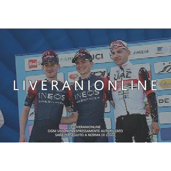 24-03-2022 Settimana Internazionale Coppi E Bartali; Tappa 03 San Marino - San Marino; 2022, Ineos - Grenadiers; 2022, Uae Emirates; Tulett, Ben; Dunbar, Eddie; Hirschi, Marc; Repubblica San Marino; ©SIROTTI/AGENZIA ALDO LIVERANI SAS