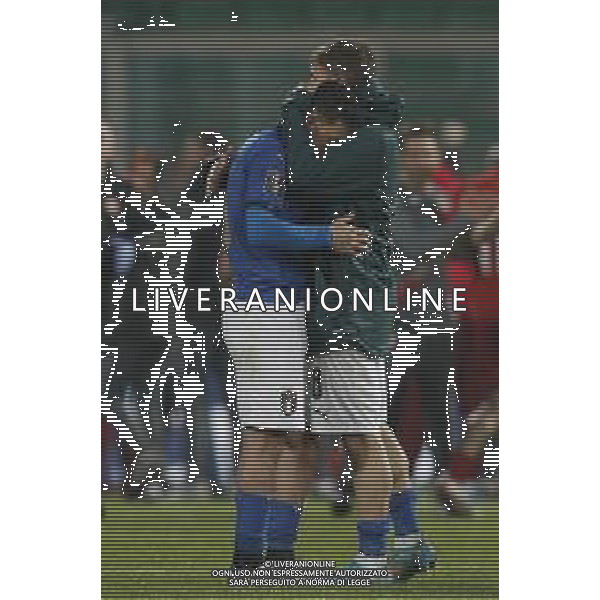 ITALIA - MACEDONIA del Nord Gara 1 di Playoff per FIFA World Cup Qatar 2022 del 24/03/2022 - nella foto: delusione italia - alessandro florenzi e nicolo\' barella ©Claudio Zamagni/Agenzia Aldo Liverani /AGENZIA ALDO LIVERANI SAS
