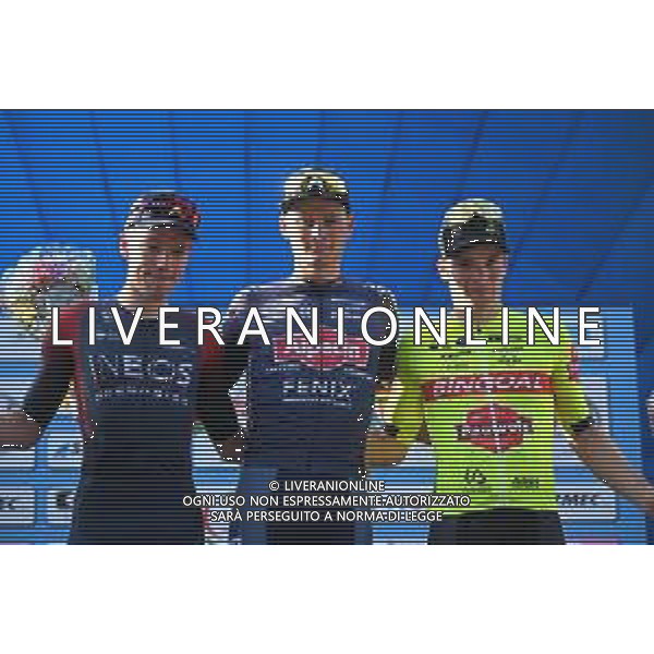 25-03-2022 Settimana Internazionale Coppi E Bartali; Tappa 04 Montecatini Terme - Montecatini Terme; 2022, Alpecin - Fenix; 2022, Ineos - Grenadiers; 2022, Bingoal - Pauwels Sauces Wb; Van Der Poel, Mathieu; Hayter, Ethan; Mertz, Remy; Montecatini Terme; ©SIROTTI/AGENZIA ALDO LIVERANI SAS