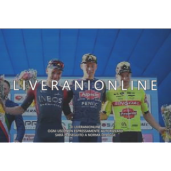 25-03-2022 Settimana Internazionale Coppi E Bartali; Tappa 04 Montecatini Terme - Montecatini Terme; 2022, Alpecin - Fenix; 2022, Ineos - Grenadiers; 2022, Bingoal - Pauwels Sauces Wb; Van Der Poel, Mathieu; Hayter, Ethan; Mertz, Remy; Montecatini Terme; ©SIROTTI/AGENZIA ALDO LIVERANI SAS