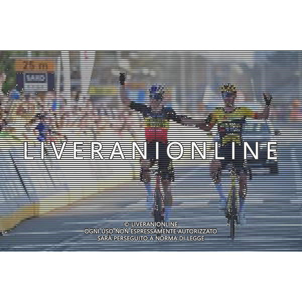 25-03-2022 E3 Harelbeke; 2022, Jumbo - Visma; Van Aert, Wout; Laporte, Christophe; Harelbeke; ©SIROTTI/AGENZIA ALDO LIVERANI SAS