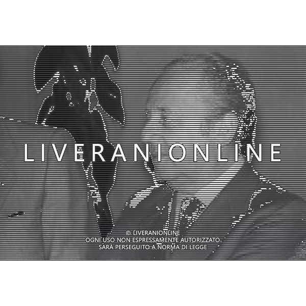RETROSPETTIVA GINO PALUMBO GIORNALISTA E DIRETTORE DELLA GAZZETTA DELLO SPORT NELLA FOTO GINO PALUMBO DIRETTORE DELLA GAZZETTA DELLO SPORT NELL\'ANNO 1981 AG ALDO LIVERANI SAS