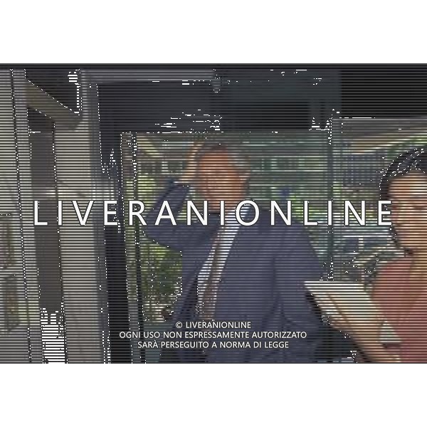 RETROSPETTIVA SERGIO CRAGNOTTI INDUSTRIALE E PRESIDENTE DELLA LAZIO CALCIO NELLA FOTO SERGIO CRAGNOTTI IN LEGA CALCIO A MILANO NELL\'ANNO 1996-1997 AG ALDO LIVERANI SAS 