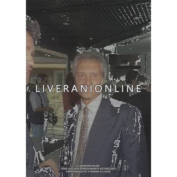 RETROSPETTIVA SERGIO CRAGNOTTI INDUSTRIALE E PRESIDENTE DELLA LAZIO CALCIO NELLA FOTO SERGIO CRAGNOTTI IN LEGA CALCIO A MILANO NELL\'ANNO 1996-1997 AG ALDO LIVERANI SAS 