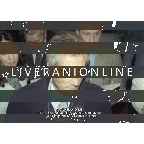 RETROSPETTIVA SERGIO CRAGNOTTI INDUSTRIALE E PRESIDENTE DELLA LAZIO CALCIO NELLA FOTO SERGIO CRAGNOTTI NELL\'ANNO 1998 IN LEGA CALCIO A MILANO AG ALDO LIVERANI SAS 