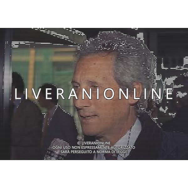 RETROSPETTIVA SERGIO CRAGNOTTI INDUSTRIALE E PRESIDENTE DELLA LAZIO CALCIO NELLA FOTO SERGIO CRAGNOTTI NELL\'ANNO 1998 IN LEGA CALCIO A MILANO AG ALDO LIVERANI SAS 