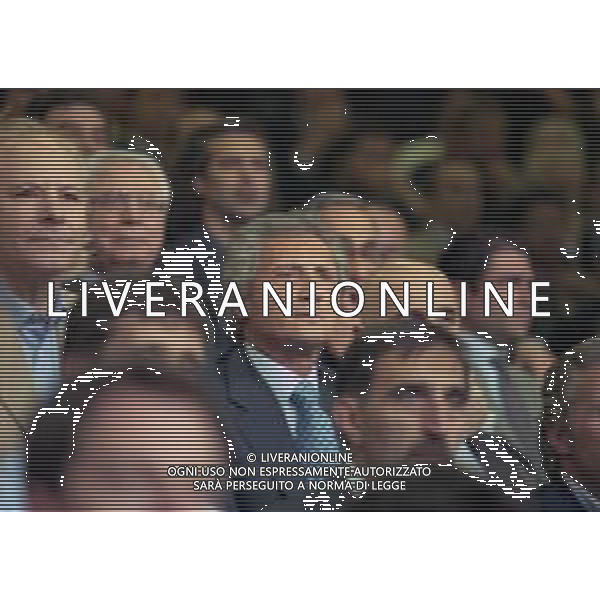 RETROSPETTIVA SERGIO CRAGNOTTI INDUSTRIALE E PRESIDENTE DELLA LAZIO CALCIO NELLA FOTO SERGIO CRAGNOTTI NELL\'ANNO 1999-2000 A MILANO ALLO STADIO MEAZA AG ALDO LIVERANI SAS 