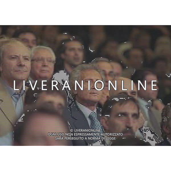 RETROSPETTIVA SERGIO CRAGNOTTI INDUSTRIALE E PRESIDENTE DELLA LAZIO CALCIO NELLA FOTO SERGIO CRAGNOTTI NELL\'ANNO 1999-2000 A MILANO ALLO STADIO MEAZA AG ALDO LIVERANI SAS 
