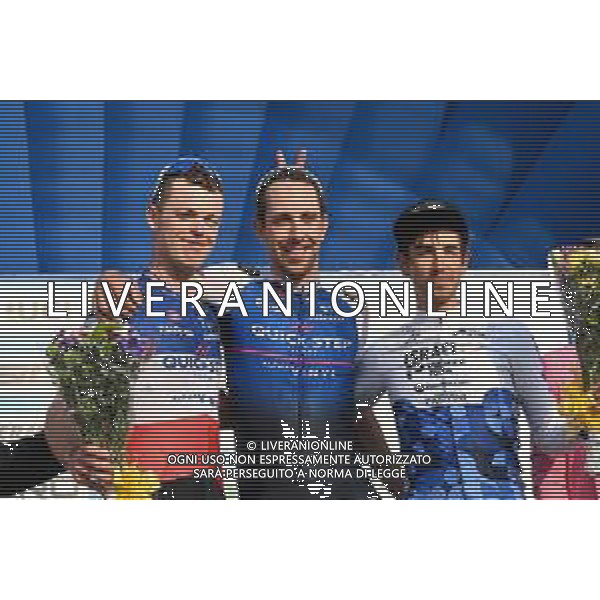 26-03-2022 Settimana Internazionale Coppi E Bartali; Tappa 05 Casalguidi - Cantagrillo; 2022, Quick Step - Alpha Vinyl; 2022, Israel - Premier Tech; Cerny, Josef; Cavagna, Remi; Goldstein, Omer; Cantagrillo; ©SIROTTI/AGENZIA ALDO LIVERANI SAS
