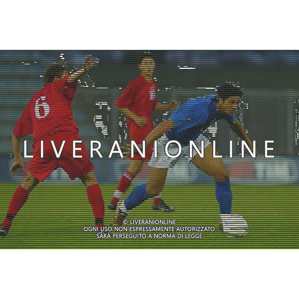 ITALIA - MOLDOVA NAZIONALE U21 A RIETI 11/10/2005 NELLA FOTO: PELLE\'-NAMASCO SERGEI PH BELLINI/AGENZIA ALDO LIVERANI