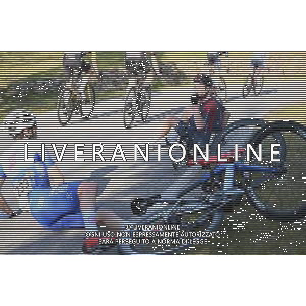 26-03-2022 Settimana Internazionale Coppi E Bartali; Tappa 05 Casalguidi - Cantagrillo; 2022, Ineos - Grenadiers; 2022, Work Service - Vitalcare; Puccio, Salvatore; Colombo, Raul; Mungherino; ©SIROTTI/AGENZIA ALDO LIVERANI SAS