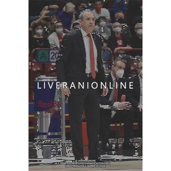 © TVRG Ettore Messina allenatore Milano AX Armani Exchange Milano vs Openjobmetis Varese Campionato Serie A UnipolSai - 24a giornata regular season Assago (MI) 26-03-2022 Mediolanum Forum foto Roberto Garavaglia/ag. Aldo Liverani sas