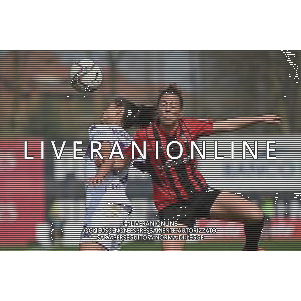 © TVRG Federica Cafferata (Fiorentina) e Linda Tucceri Cimini (Milan) Milan Women vs Fiorentina Femminile Serie A femminile - 18a giornata Milano 27-03-2022 Centro sportivo Peppino Vismara foto Roberto Garavaglia/ag. Aldo Liverani sas