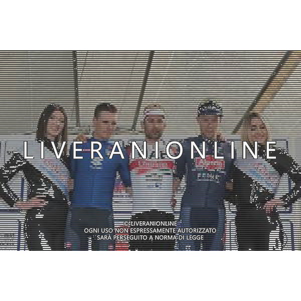 27-03-2022 Gp Industria E Artigianato - Larciano; 2022, Uae Emirates; 2022, Gazprom - Rusvelo; 2022, Alpecin - Fenix; Ulissi, Diego; Fedeli, Alessandro; Meurisse, Xandro; Larciano; ©SIROTTI/AGENZIA ALDO LIVERANI SAS