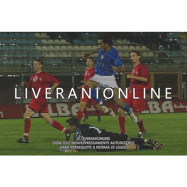 Rieti 11/10/2005 Italia-Moldova Under 21 nella foto: GOL PALLADINO 1-0 foto Bellini / Ag.Aldo Liverani