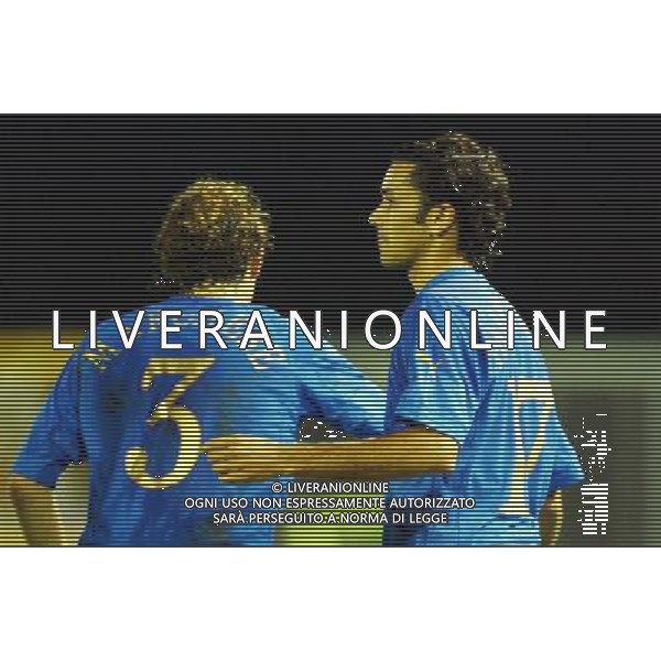 Rieti 11/10/2005 Italia-Moldova Under 21 nella foto: dopo GOL PALLADINO 1-0 foto Bellini / Ag.Aldo Liverani