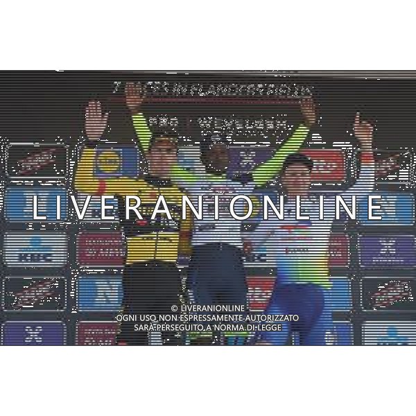 27-03-2022 Gent - Wevelgem; 2022, Intermarche - Wanty Gobert; 2022, Jumbo - Visma; 2022, Totalenergie; Gyrmai Hailu, Biniam; Laporte, Christophe; Van Gestel, Dries; Wevelgem; ©SIROTTI/AGENZIA ALDO LIVERANI SAS